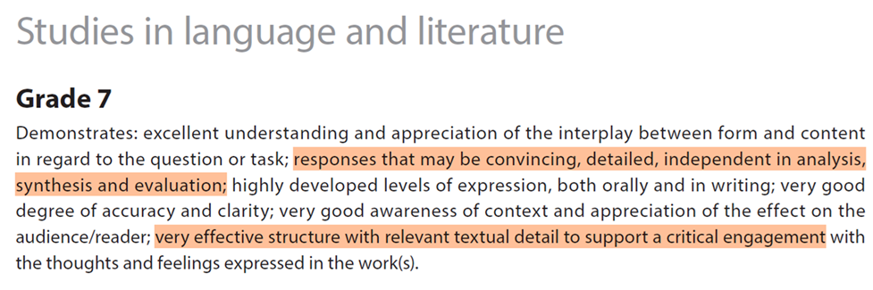 Language and Literature Grade 7